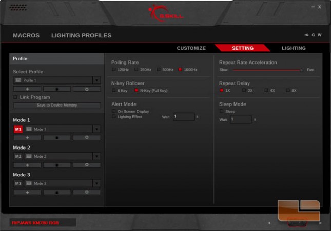 G.SKILL RIPJAWS KM780 Software
