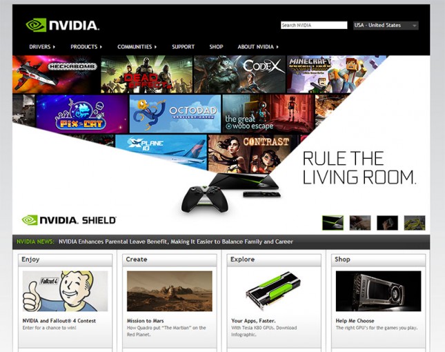 NVIDIA Website 2015