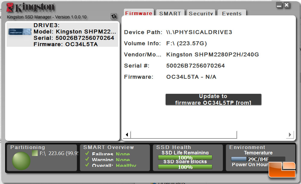 kingston ssd firmware update tool