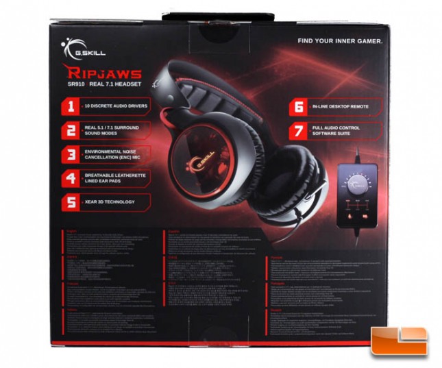 G.SKILL SR910 Real 7.1 Headset