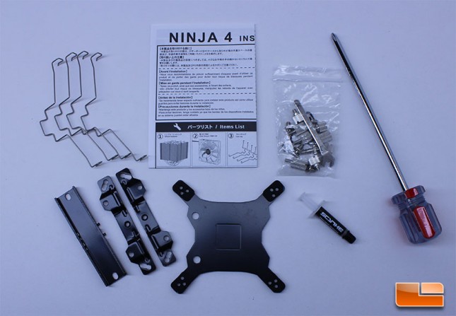 Scythe Ninja 4 accessory kit