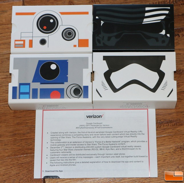Star Wars Google Cardboard Viwers