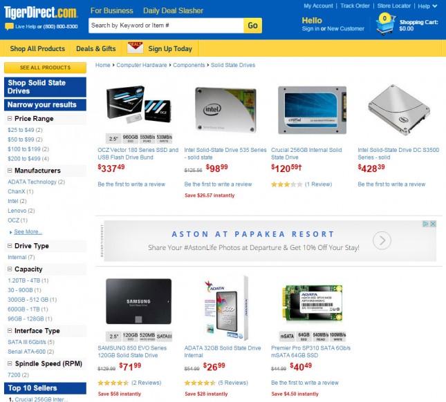 tigerdirect ssds