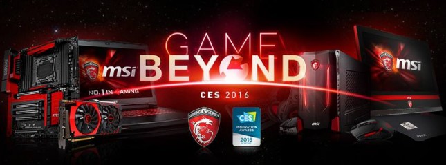 MSI CES 2016 banner