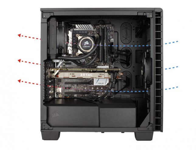 Corsair Carbide 400Q Air Flow