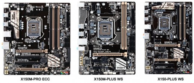 Gigabyte X150 Boards