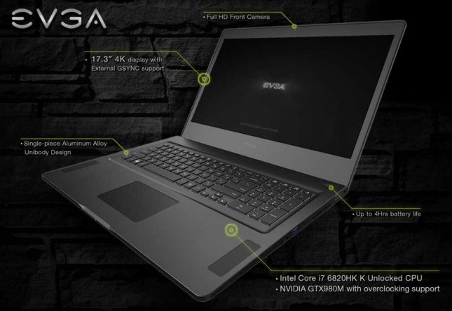 EVGA SC17 Gaming Laptop