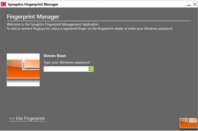 Synaptics-Ironveil-Fingerprint-Login