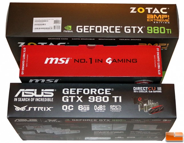 GeForce GTX 980 Ti Video Card Boxes