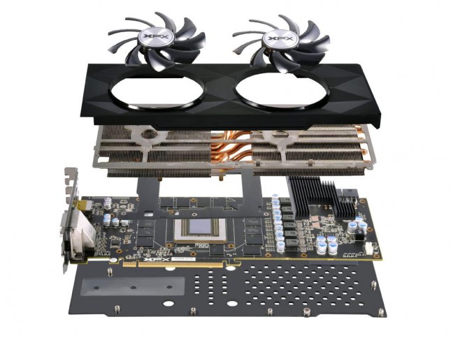 XFX Radeon R9 390 Exploded Diagram