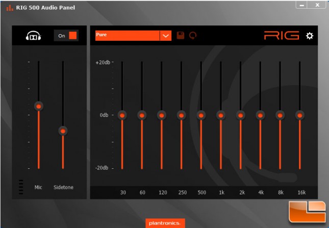 Plantronics RIG 500E Audio Panel