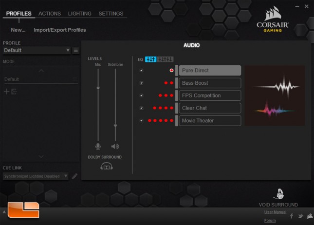 Corsair VOID Surround CUE Software