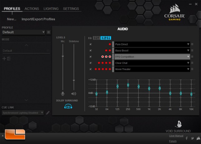 Corsair VOID Surround CUE Software