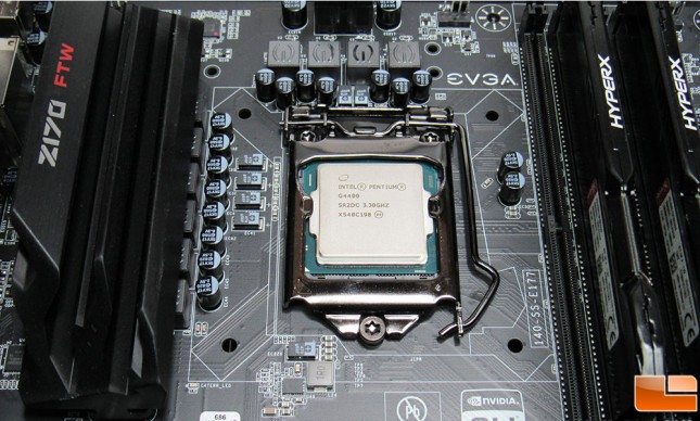 Intel Pentium G4400 Installed