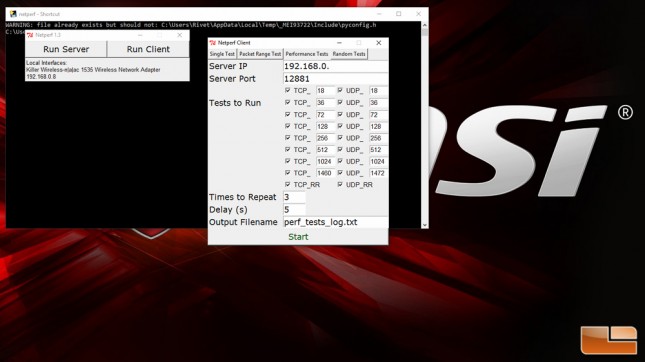 MSI Killer Netperf