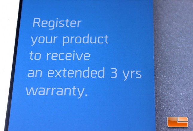 Cryorig has a three year extended warranty