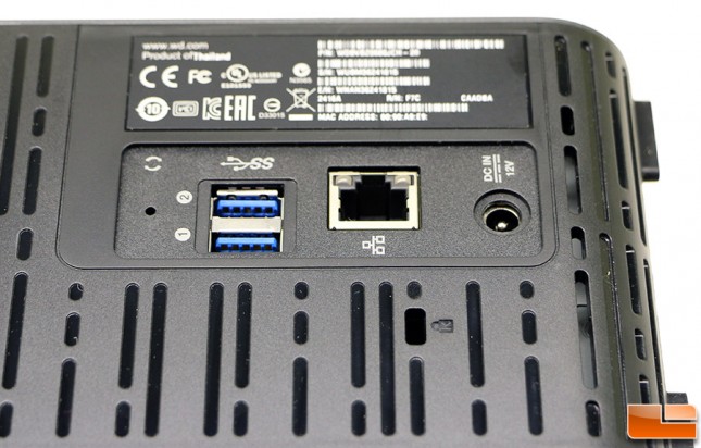 WD My Cloud EX2 Ultra Connectors