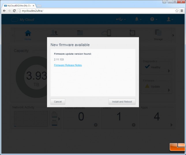 mycloudex2ultra-dashboard-firmware