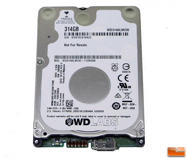 WD PiDrive 314GB