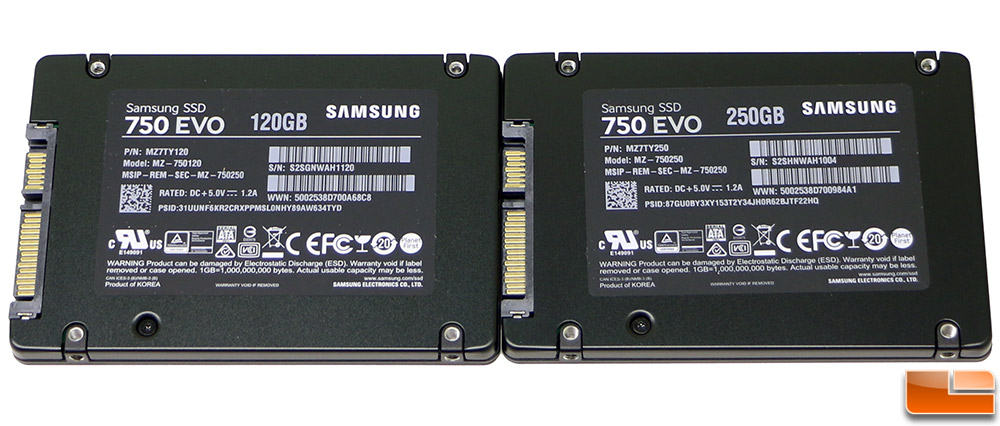 Samsung 750 EVO 120GB and 250GB - Legit Reviews
