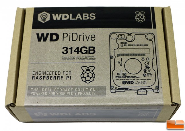 WD PiDrive 314GB Shipping Box