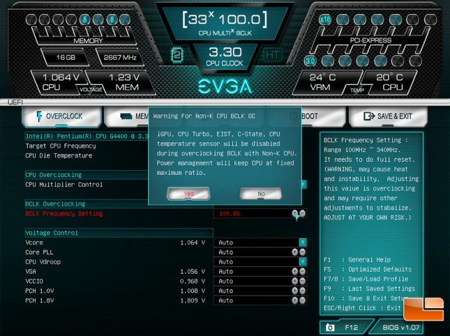 EVGA Z170 Intel G4400