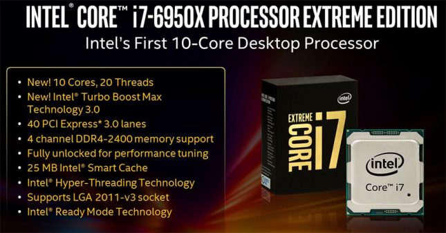 Intel Core i7-6950X Processor