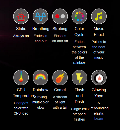 ASUS ROG STRIX X99 Gaming motherboard lighting settings