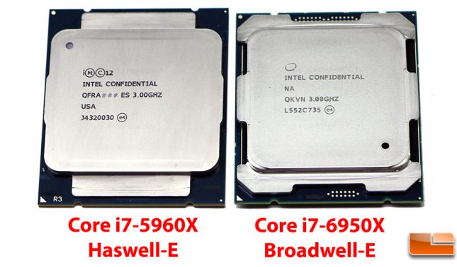 Broadwell-E versus Haswell-E