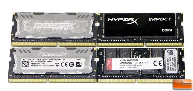 Ballistix Sport versus HyperX Impact DDR4