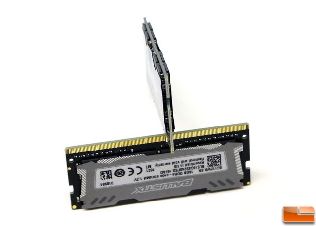 Crucial Ballistix Sport LT 2400MHz DDR4 SODIMM Sticker