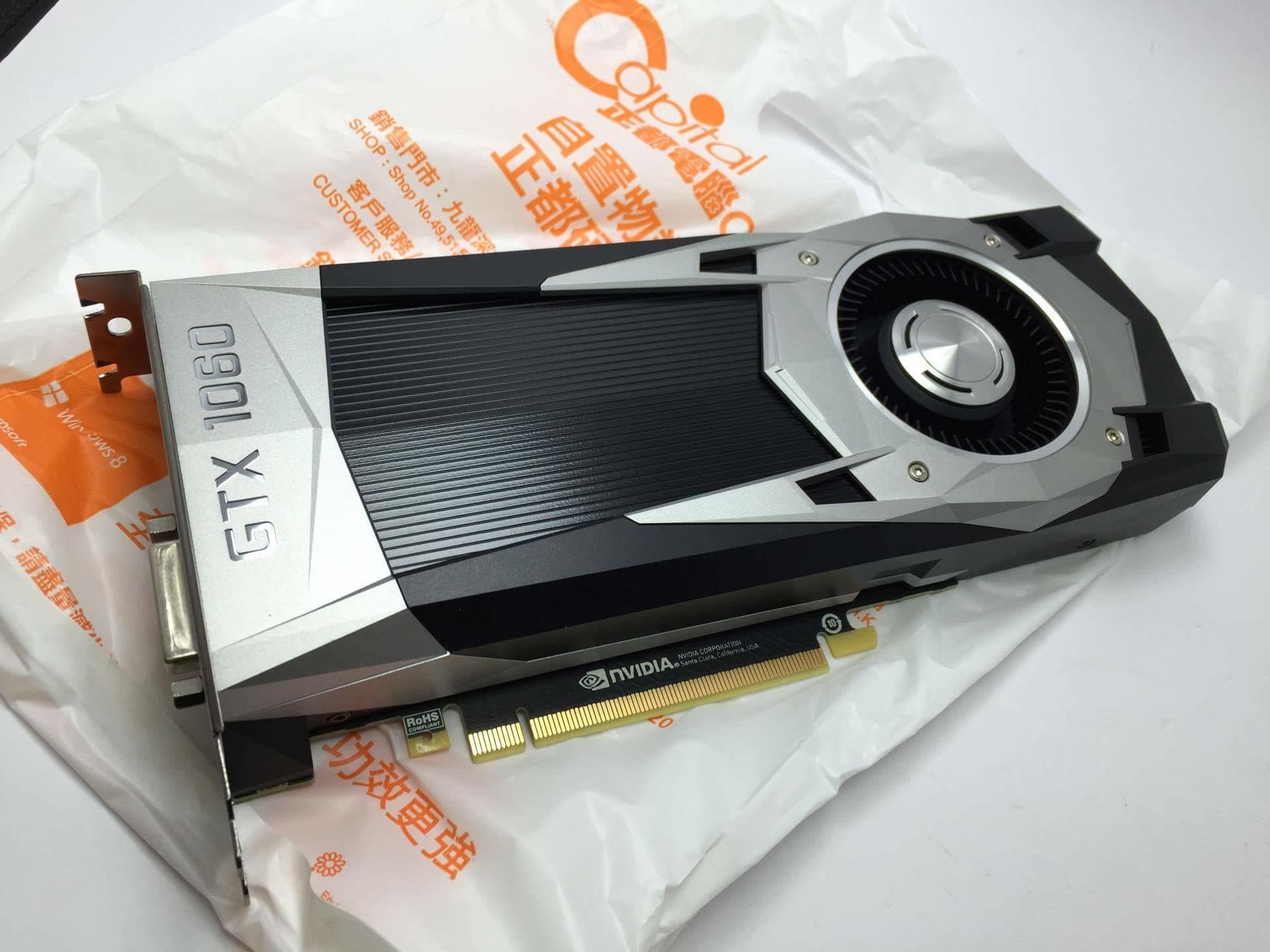 NVIDIA GeForce GTX 1060 Founders Edition Video Card Pictured - Legit