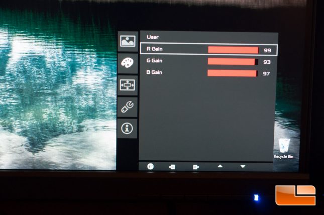 Acer Predator XB271HU - On-Screen Menu