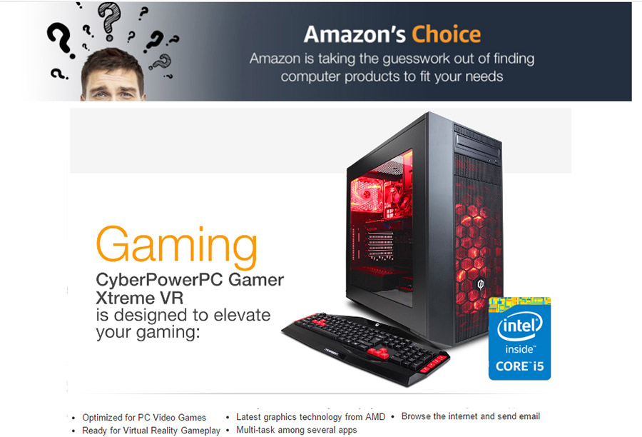 CyberpowerPC Gamer Xtreme VR Gaming PC, Intel  