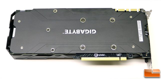 Gigabyte GeForce GTX 1070 G1 Gaming Backplate