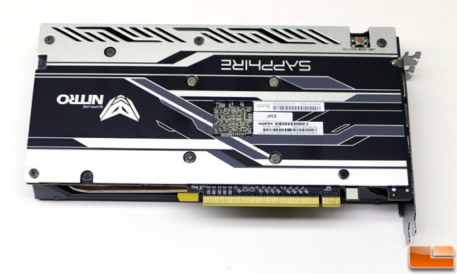 Sapphire Nitro Radeon RX 480 Backpate