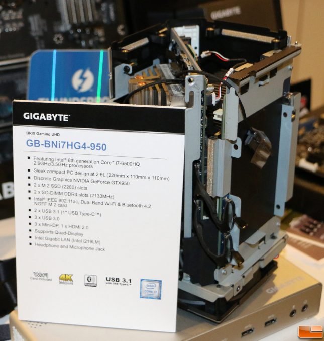 Gigabyte Brix Gaming UHD Specifications
