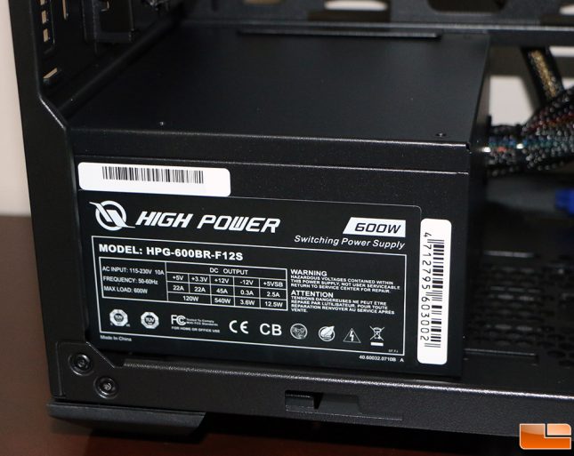 High Power 600W Power Supply