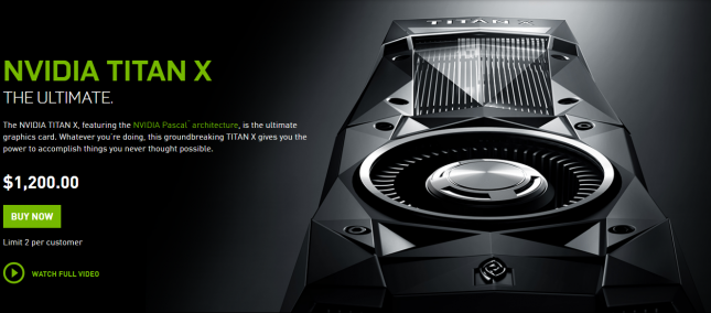 NVIDIA Titan X Available