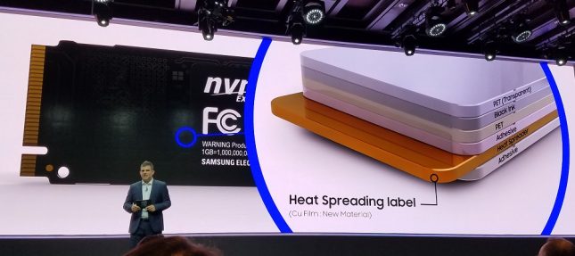 Samsung Heat Spreading Label