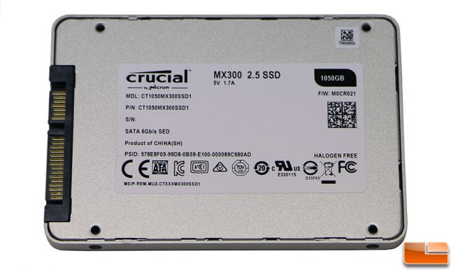 MX300 1TB SSD Label