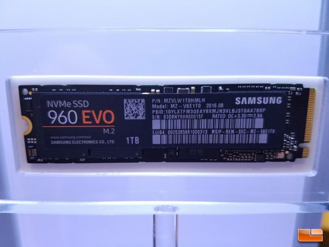 Samsung 960 EVO M.2. PCIe SSD