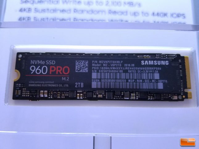 Samsung SSD 960 Pro 2TB M.2 SSD
