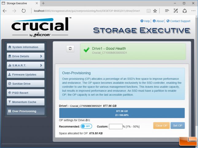 crucial storage executive