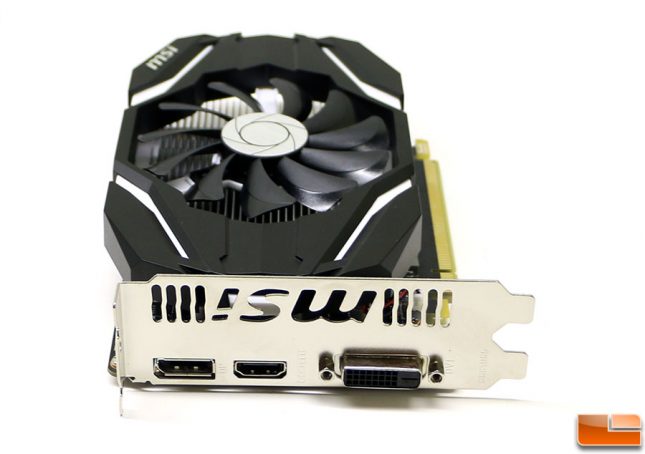 MSI GeForce GTX 1050 Connectors