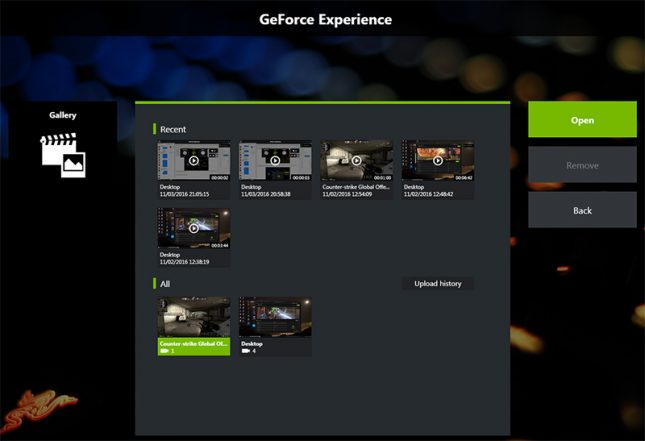 GeForce Experience Galaxy