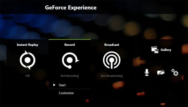 GeForce Experience Record