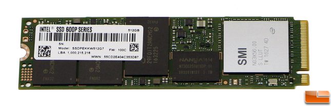 Intel SSD 600P Series 512GB M.2 Drive