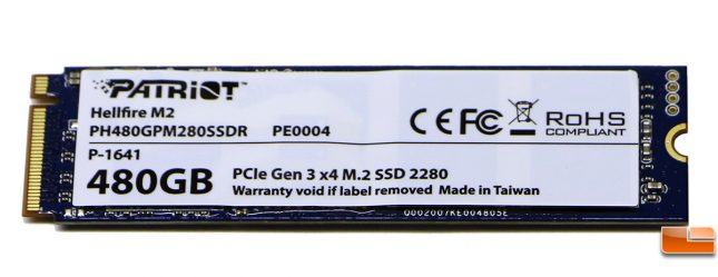 Patriot Hellfire M.2 480GB PCIe SSD