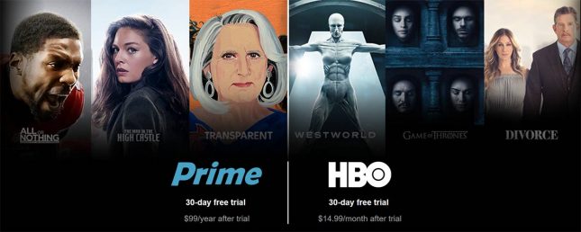 Amazon Prime Video HBO